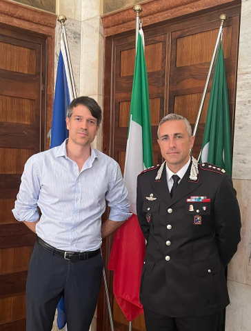Il Presidente Palli incontra il nuovo Comandante dei Carabinieri